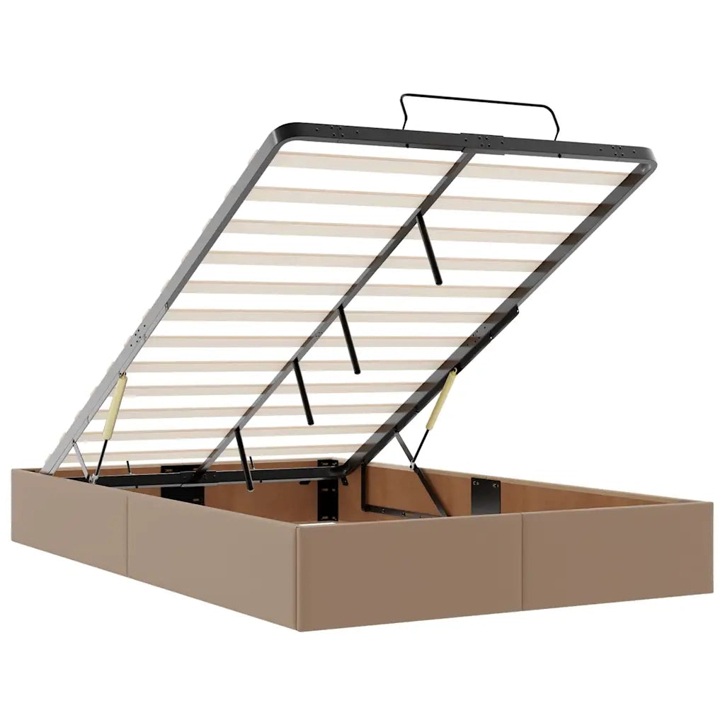 Struttura Letto Pouf senza Materasso 120x190 cm Similpelle 3310793