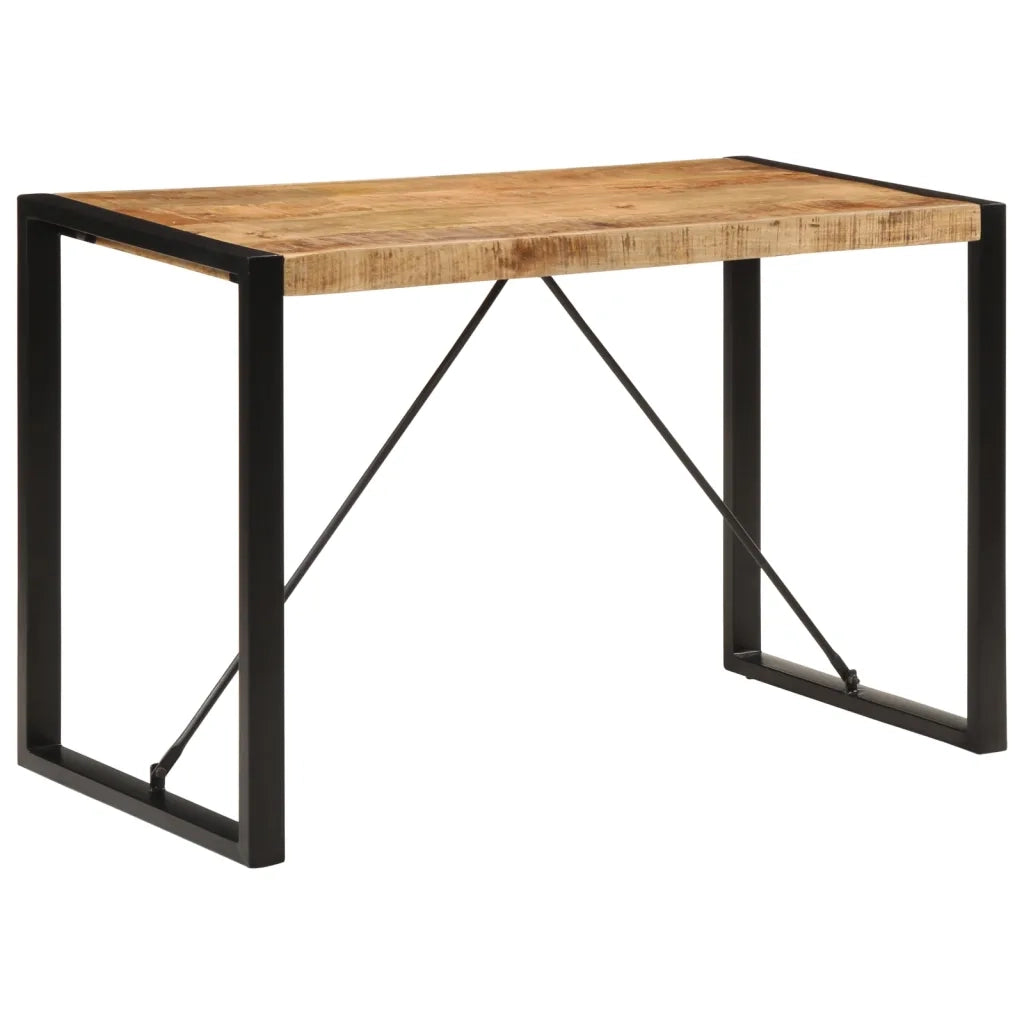 vidaXL Tavolo da Pranzo 120x55x76 cm in Legno Massello di Mango Grezzo