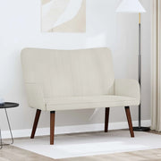 Sofa a Due Posti Crema 115 x 61 x 87 cm Velluto