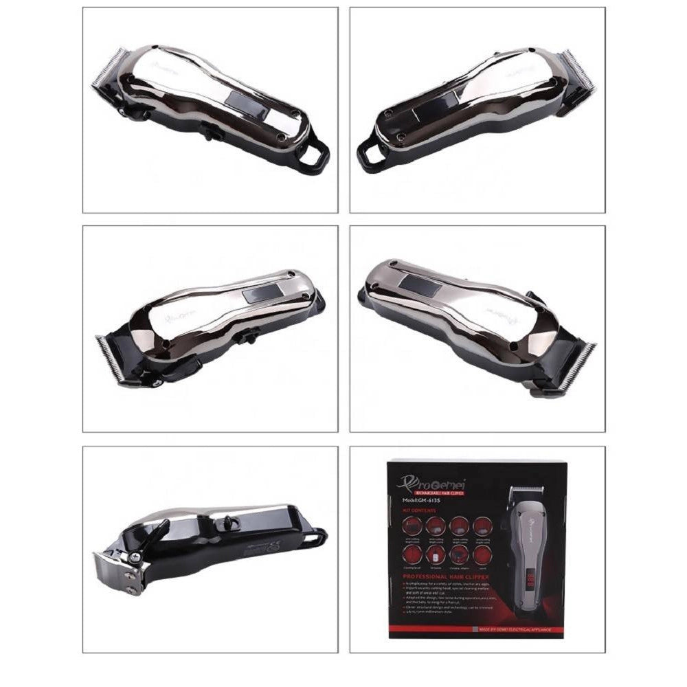 Trade Shop - Tagliacapelli Elettrico Professionale A Batteria Ricaricabile Senza Fili Gm-6135 -