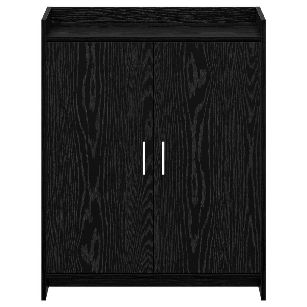 Mobile per scarpe con porta Rovere Nero 73,5 x 36 x 92 cm 8011308