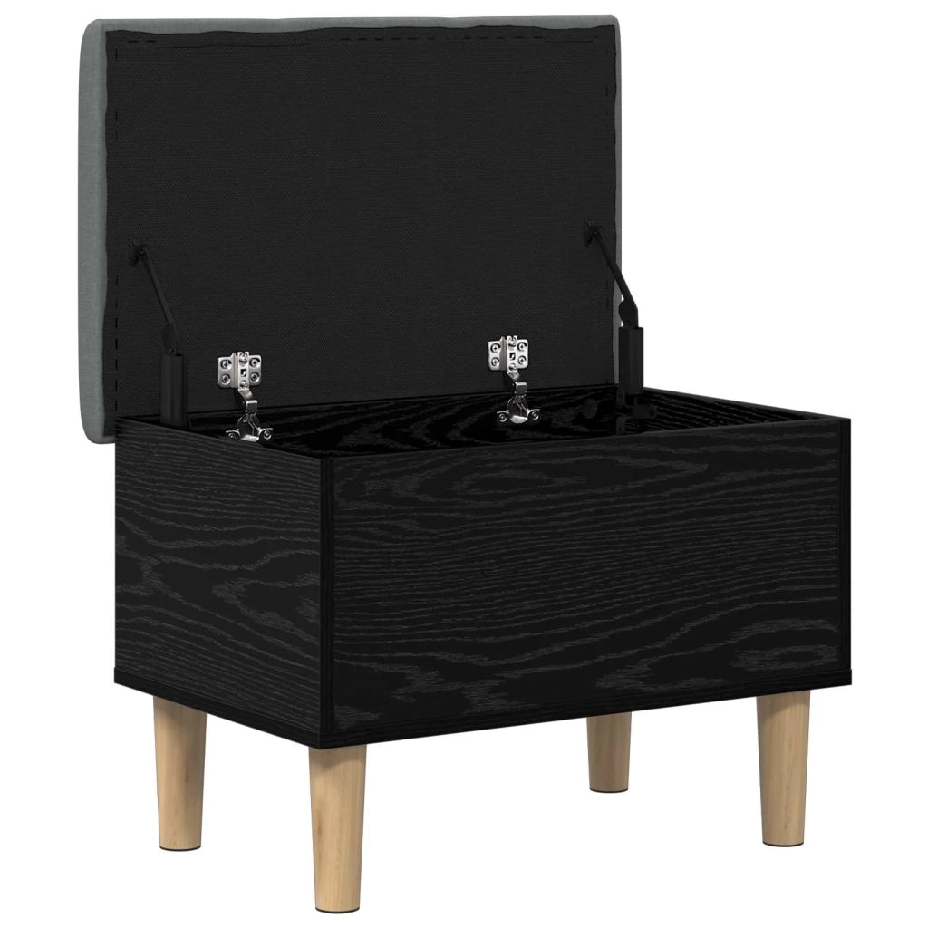 Panchina con Cuscino Rovere Nero 62 x 42 x 46 cm 8017735