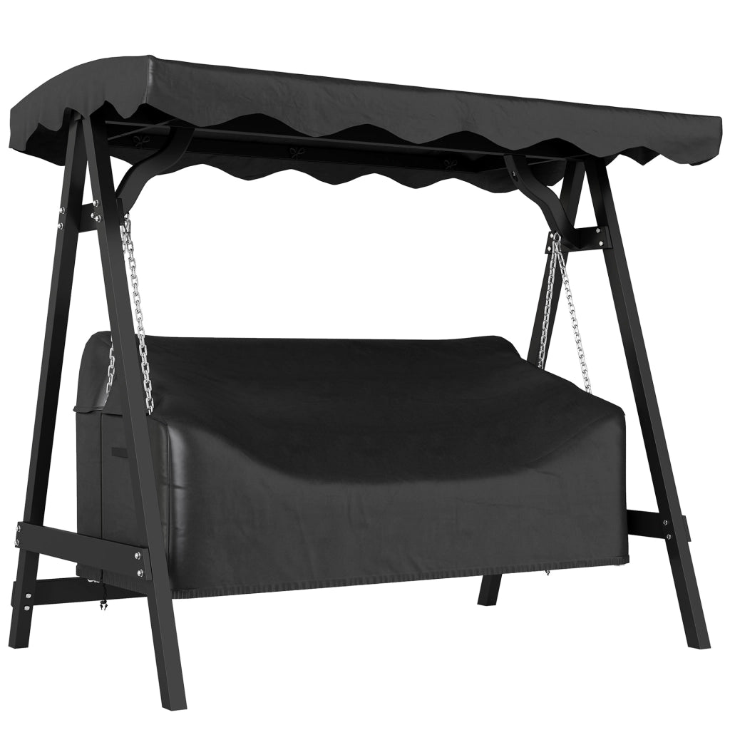 Copertura per Altalena da Giardino 3 Posti ¨C zephmum ¨C 420D Oxford, Impermeabile, Antivento, UV Resistente