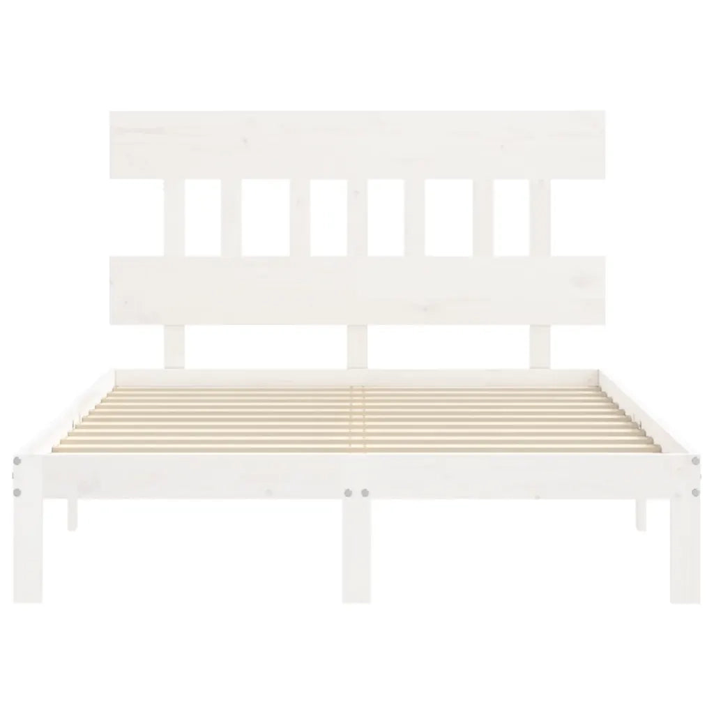 Giroletto senza Materasso Bianco 120x200 cm Legno Massello Pino 3193592