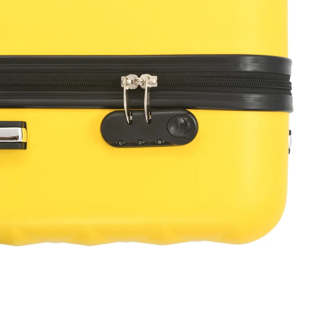 Set Trolley a Custodia Rigida 3 pz Giallo in ABS CFW7235485