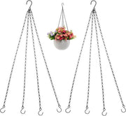 Set di sostegni per piante in metallo da 2 pezzi neri - 58 cm