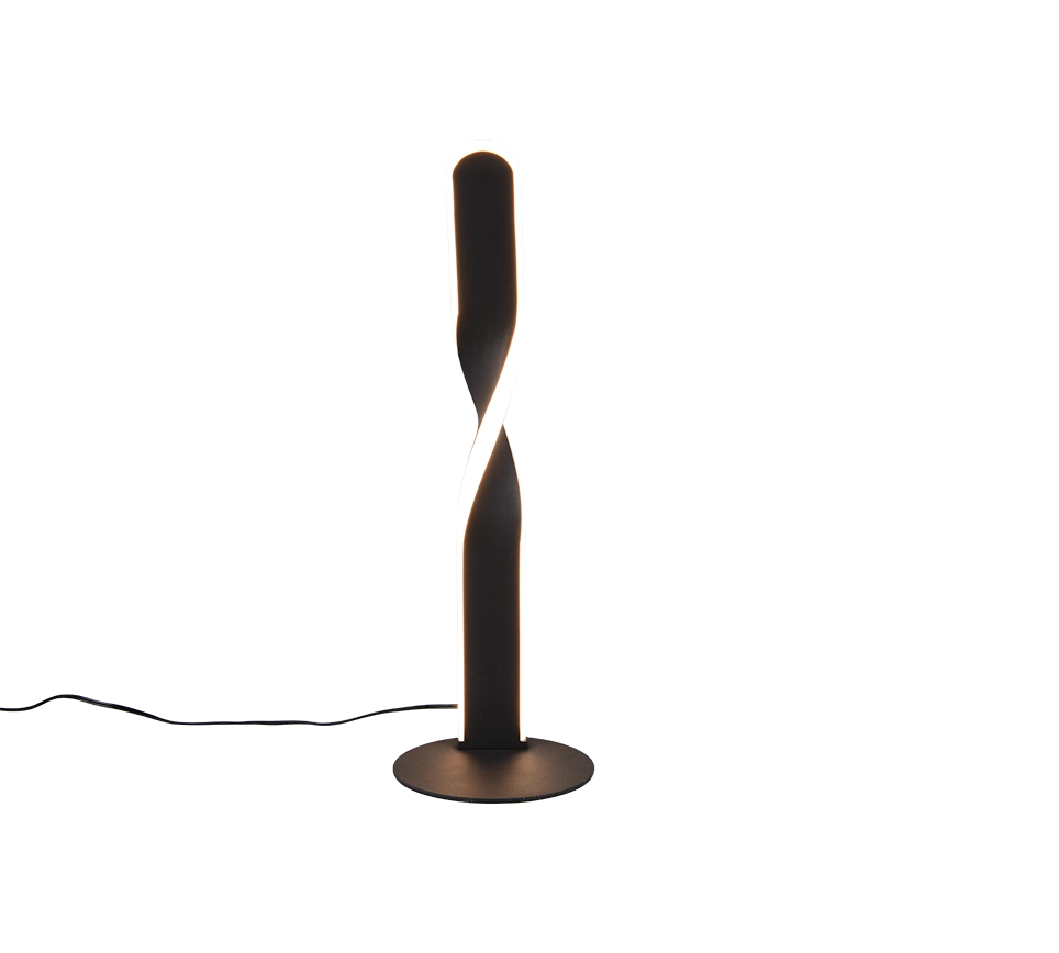 Lampada da tavolo LED, metallo, bianco, H 41 cm, Ginko