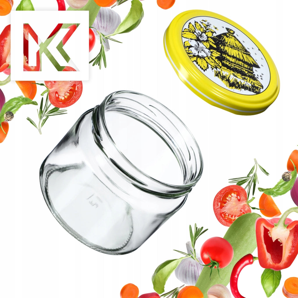 KADAX Sonka vasetti 330ml 50pz 82mm + coperchio "Api".