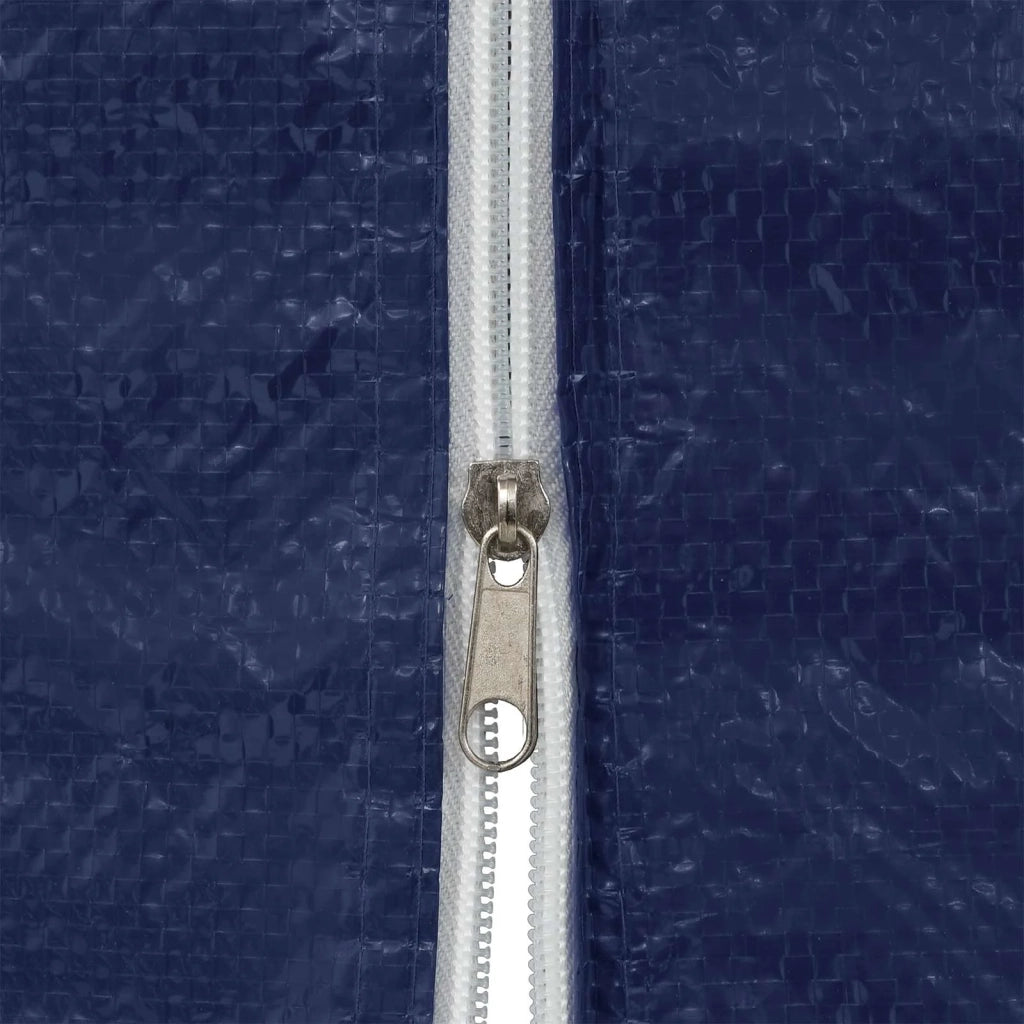 Parete per tenda da festa 2 pz Blu 200 x 195 cm PE e Acciaio CFW7240085