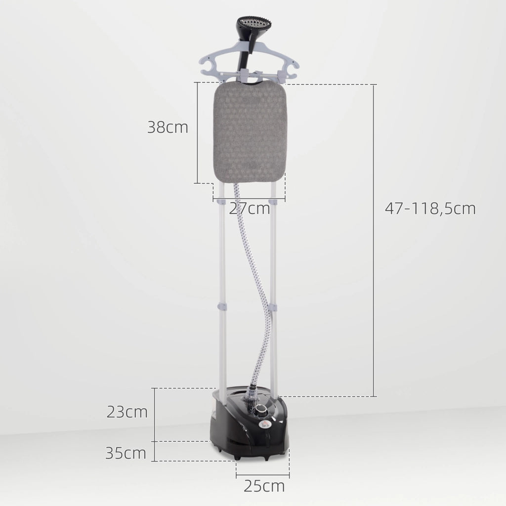 Ferro da Stiro a Vapore Verticale 1950W 2L ¨C zephmum ¨C Nero