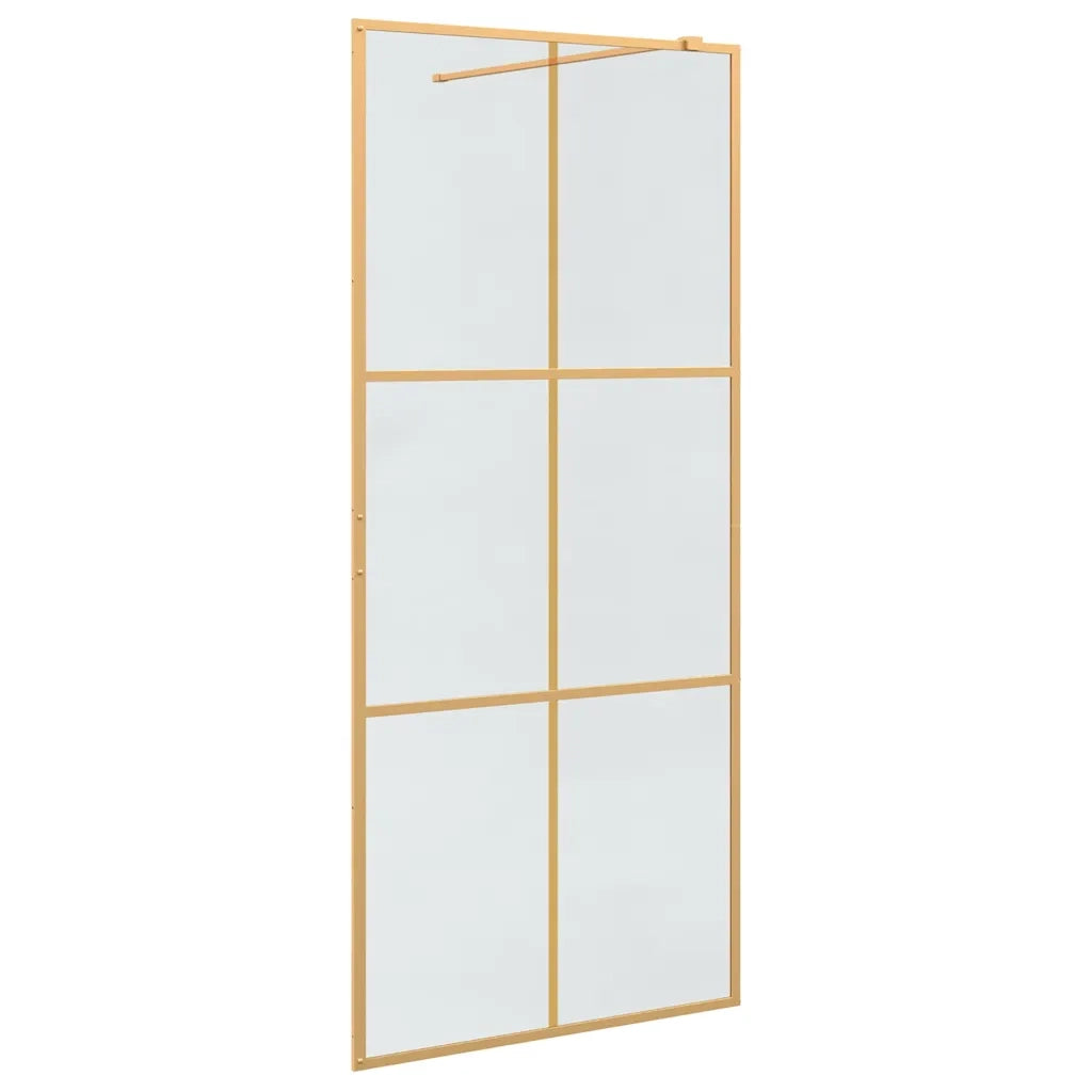 Parete Doccia Walk-in Oro 90 x 195 cm vetro temperato