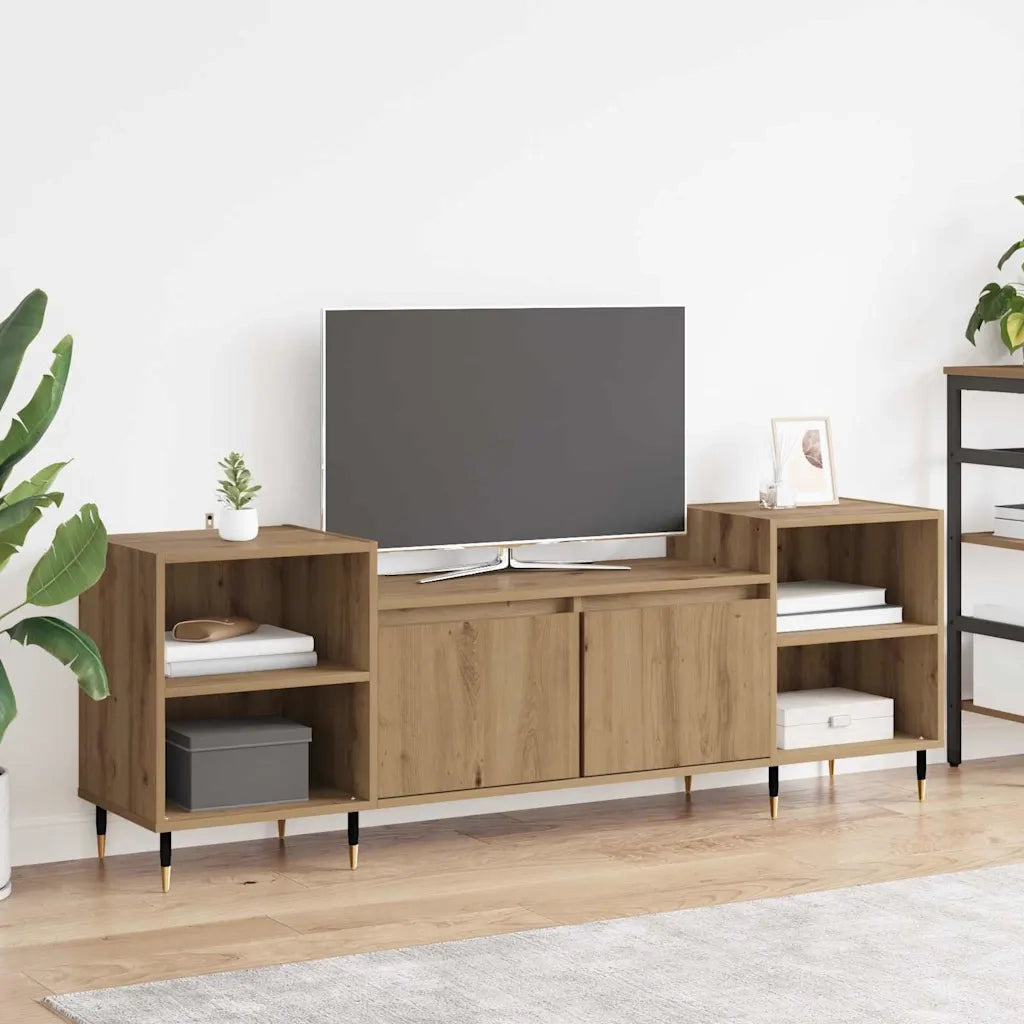 Mobile TV Rovere artigianale 160 x 35 x 55 cm Legno multistrato 882724