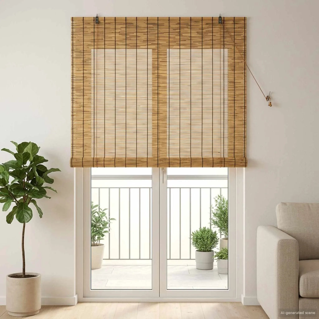 Tenda a rullo Marrone 120 x 220 cm Giunco 42034661
