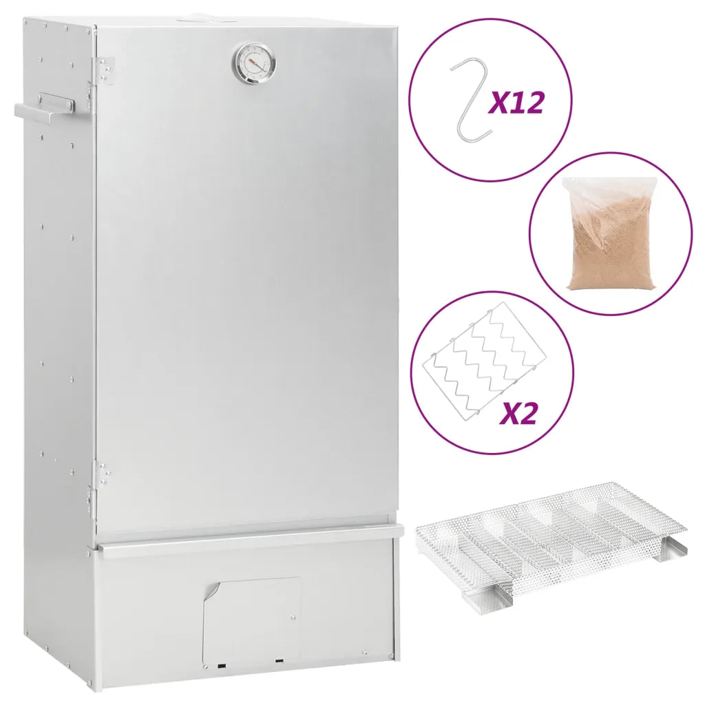 Forno Affumicatore BBQ Generatore Fumo Freddo Acciaio Zincato