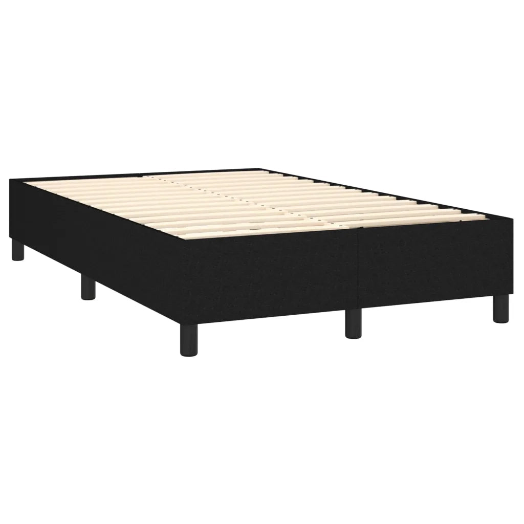 Letto a Molle con Materasso e LED Nero 120x200cm in Tessuto 3135103