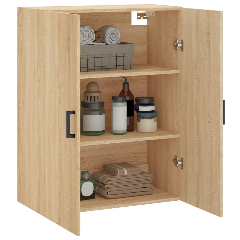 vidaXL Mobile a Parete Rovere Sonoma 69,5x34x90 cm