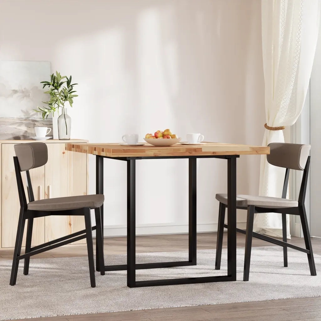 Piano Tavolo | Superficie Tavolo | Piano Scrivania Quadrato 90x90x4 cm in Legno Massello di Acacia