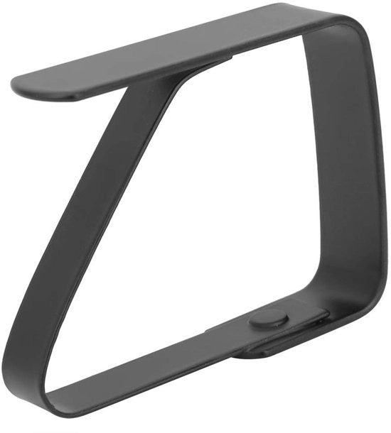 Sostegni per tavolo anti-slip - 4 pezzi - Acciaio inossidabile - Per tavoli fino a 6 cm - Facili da installare - Duraturi - Clip per tovaglie da tavolo
