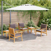 Set Divano da Giardino 6 pcs Marrone Legno di Acacia Massello 3331816