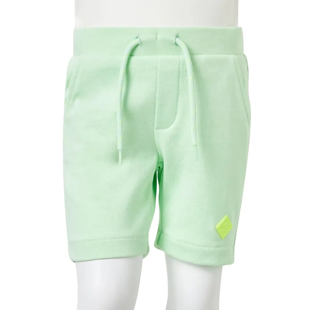 Pantaloncini per Bambini con Coulisse Verde Brillante 128 CFW7572850