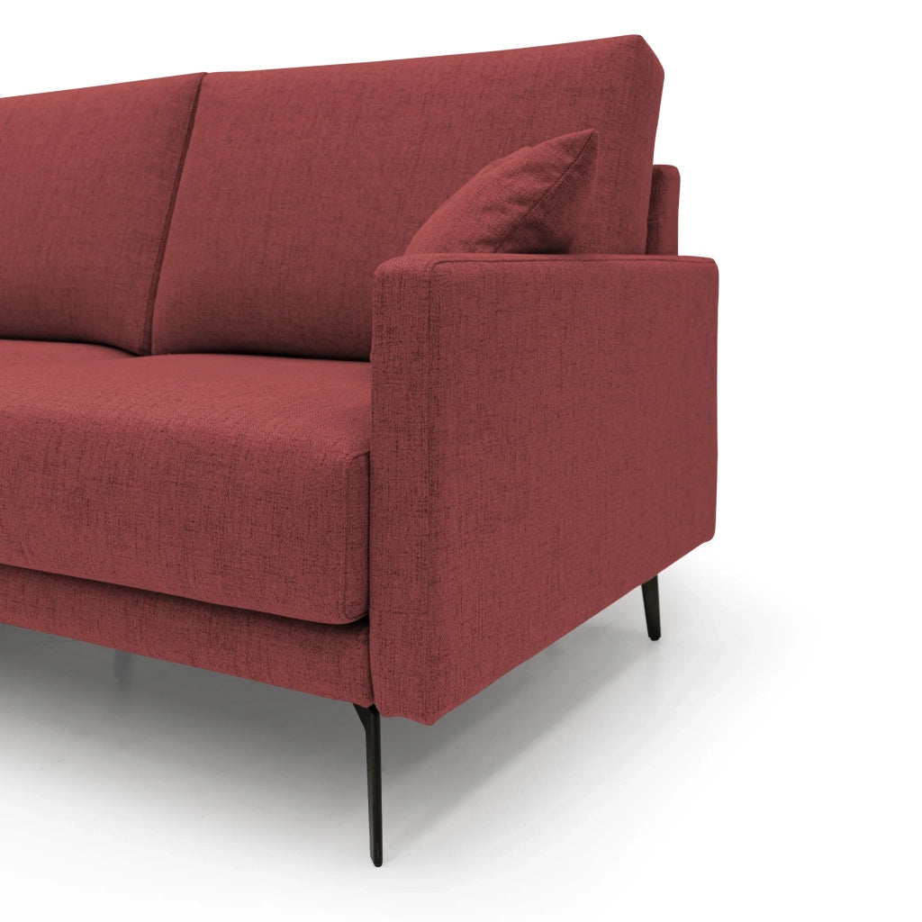 Saturno Divano moderno in tessuto morbido impermeabile T03 160 cm rosso