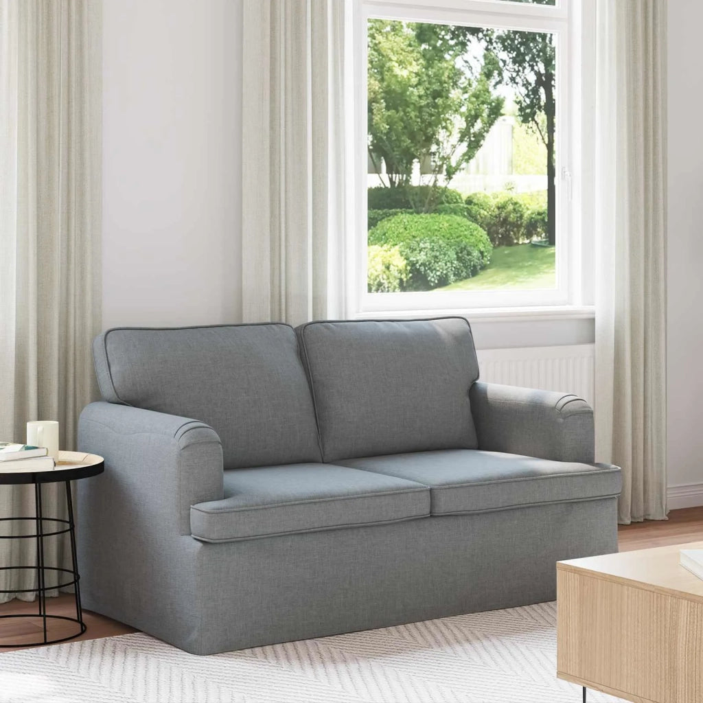 Divano Grigio chiaro 144 x 80 x 85 cm Tessuto 42024483