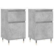 Buffet credenza cassettiera armadio mobile contenitore organizer per cucina soggiorno salotti set da 2 40 x 35 x 70 cm legno ingegnerizzato grigio 02_0036846