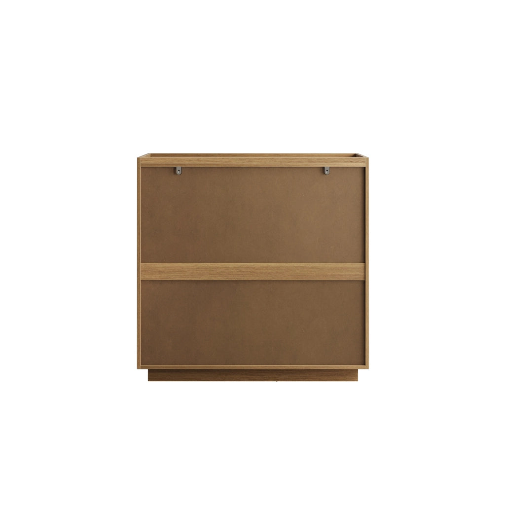 Cassettiera con 3 cassetti e guide in metallo - per soggiorno - 80×48×78 cm - rovere
