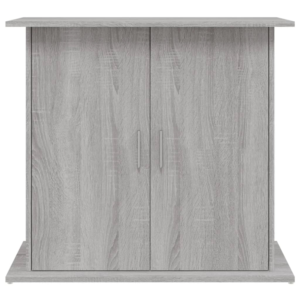 Supporto base per mobiletto acquario mobili Sonoma 81 x 36 x 73 cm legno ingegnerizzato grigio 02_0045095