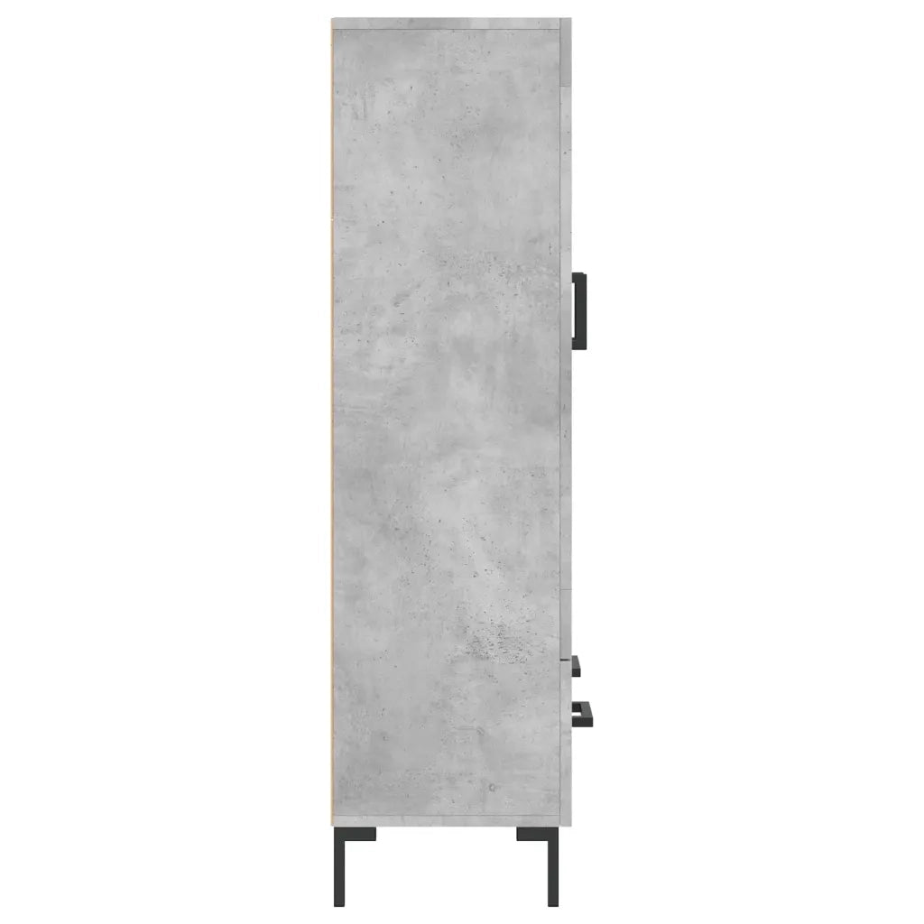 Credenza Grigio Cemento 69,5x31x115 cm in Legno Multistrato 828304