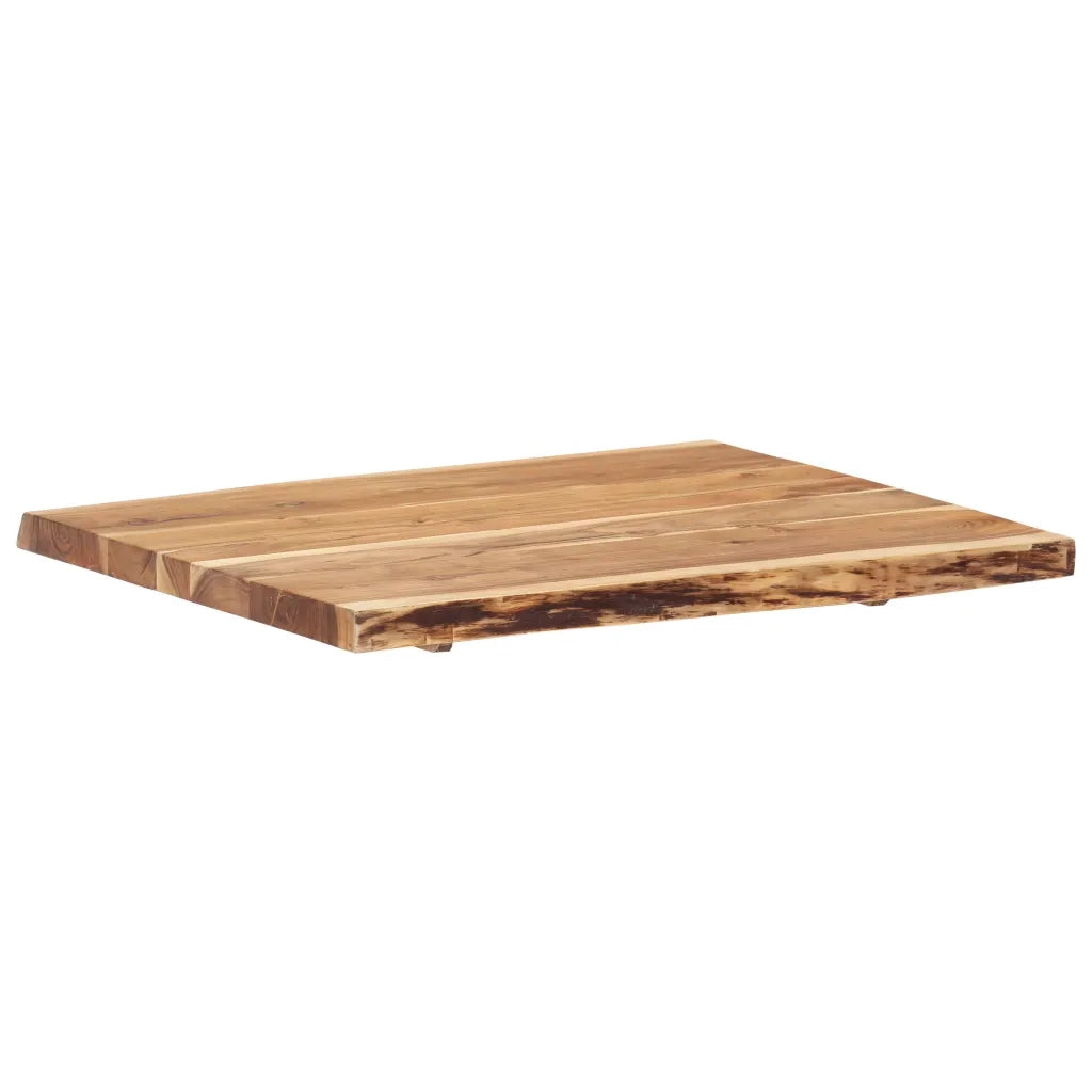 Piano del Tavolo in Legno Massello di Acacia 80x(50-60)x3,8 cm 286330