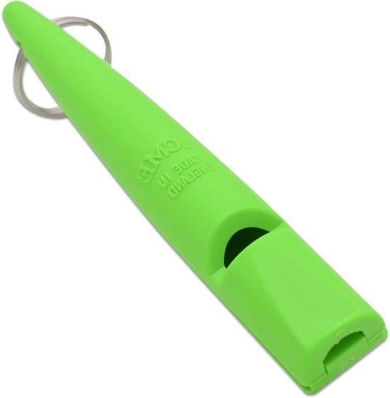 Flauto per cani nr. 2115 con manuale d'istruzioni - Acustico e di lungo raggio (verde militare) - Originale dall'Inghilterra
