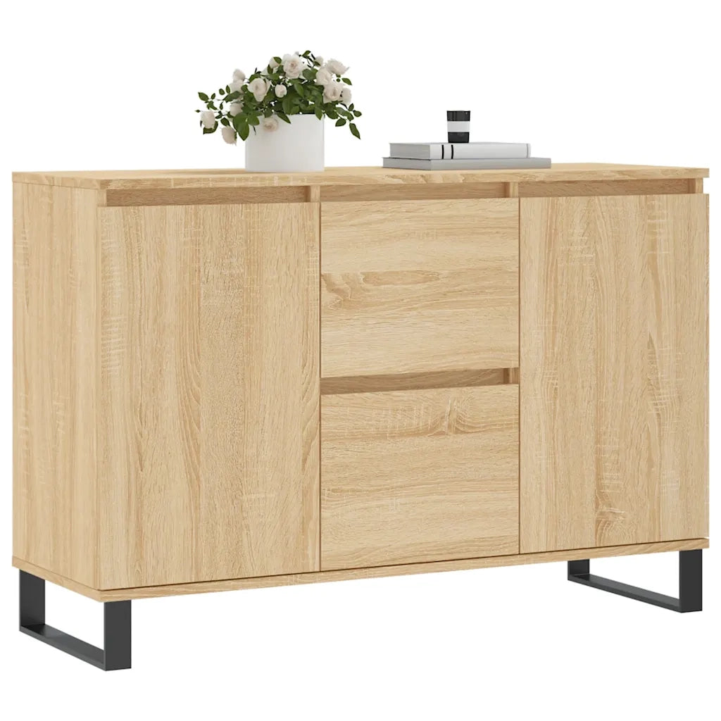 Credenza Rovere Sonoma 101,5x35x70 cm in Legno Multistrato 827215