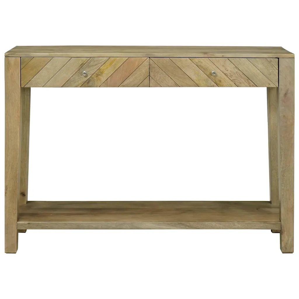 Tavolo Consolle | Tavolo d'Ingresso con cassetto Grigio naturale 110 x 30 x 80 cm