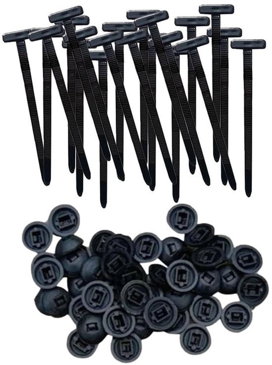 Set di Cavi in Nylon da 100 - Resistente al Tempo - Auto Bloccante - Alta Resistenza - Duraturo per Esterno