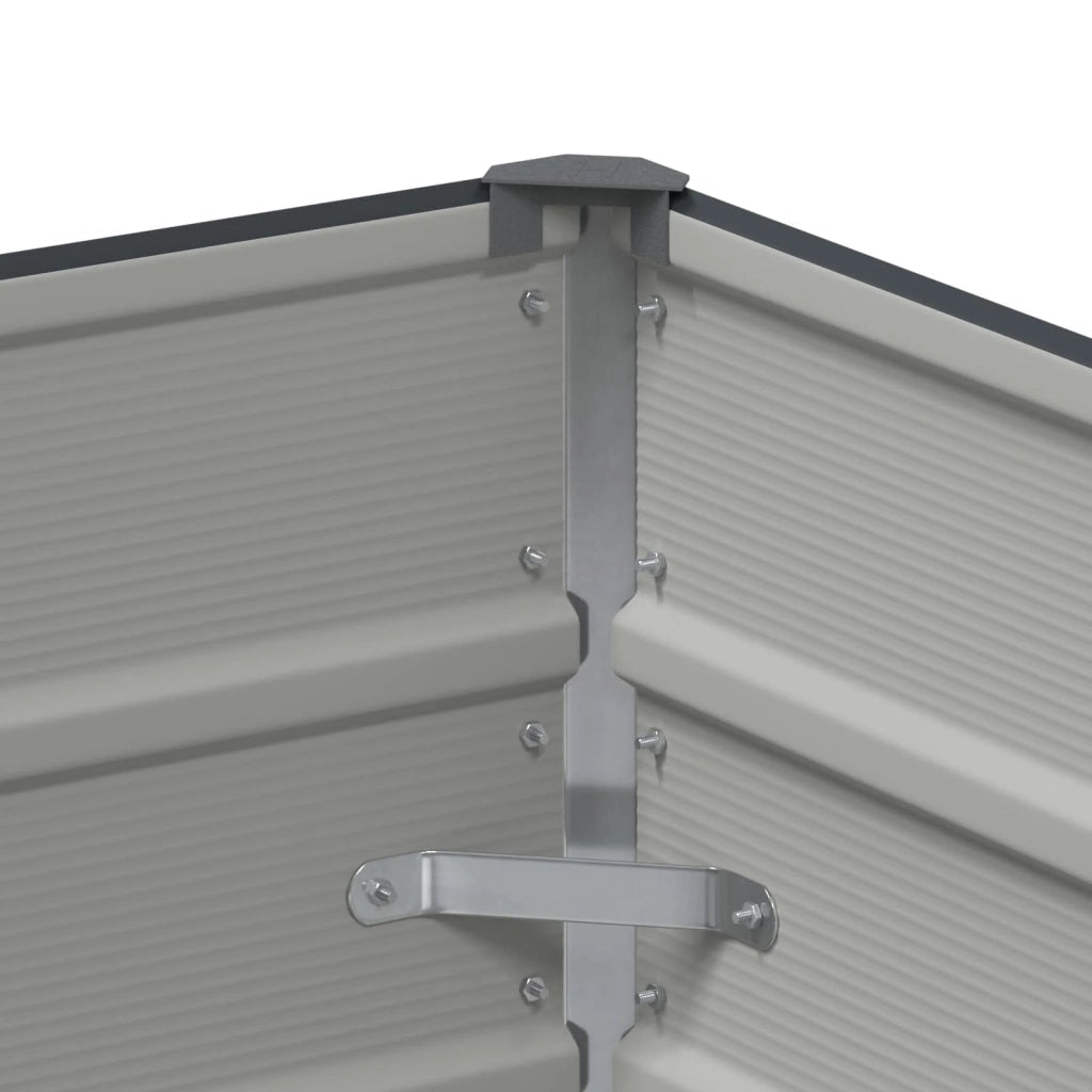 Fioriera moderna ed esteticamente gradevole per interni/esterni 100 x 40 x 45 cm in acciaio antracite 02_0059218