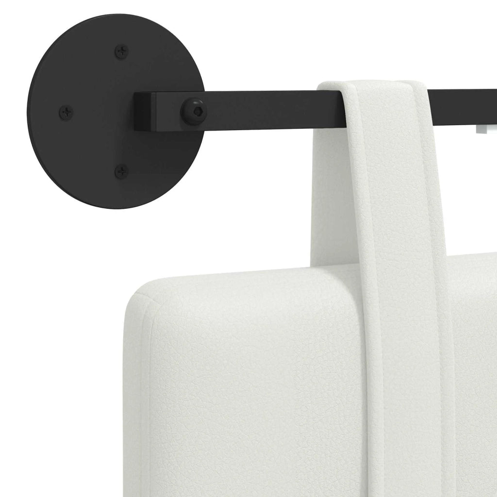 Testiera sospesa Con luce LED Bianco Similpelle