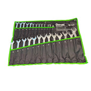 Serie 26 Chiavi Combinate Fisse e Stella in Acciaio Cromo Vanadium con Astuccio Porta Chiavi Misure da 6 a 32 mm per Officina e Fai da Te