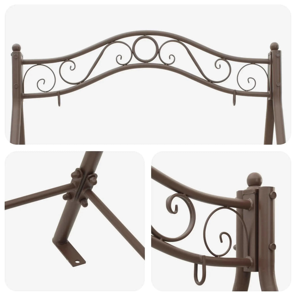 Telaio per Altalena Marrone Antico 113 x 121,5 x 168 cm Acciaio CFW5858731