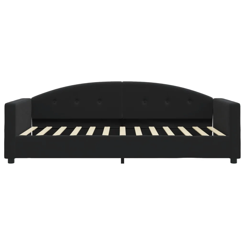 Divano Letto con Materasso Nero 90x200 cm in Velluto 3197281