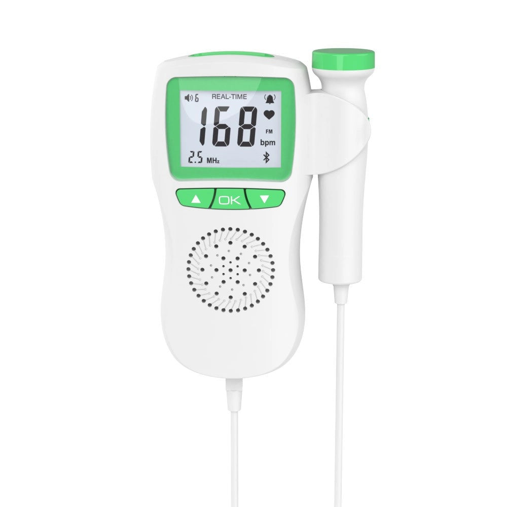 Trade Shop - Monitor Cardiaco Movimento Fetale Doppler Gravidanza Tascabile Q-c022 A Batteria -