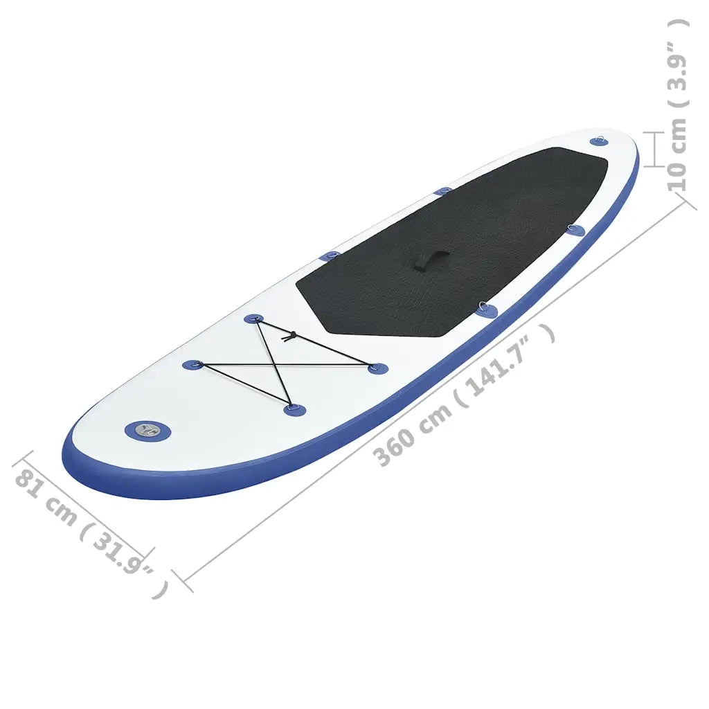 Set Tavola da SUP e Surf Gonfiabile Blu e Bianco CFW1414390