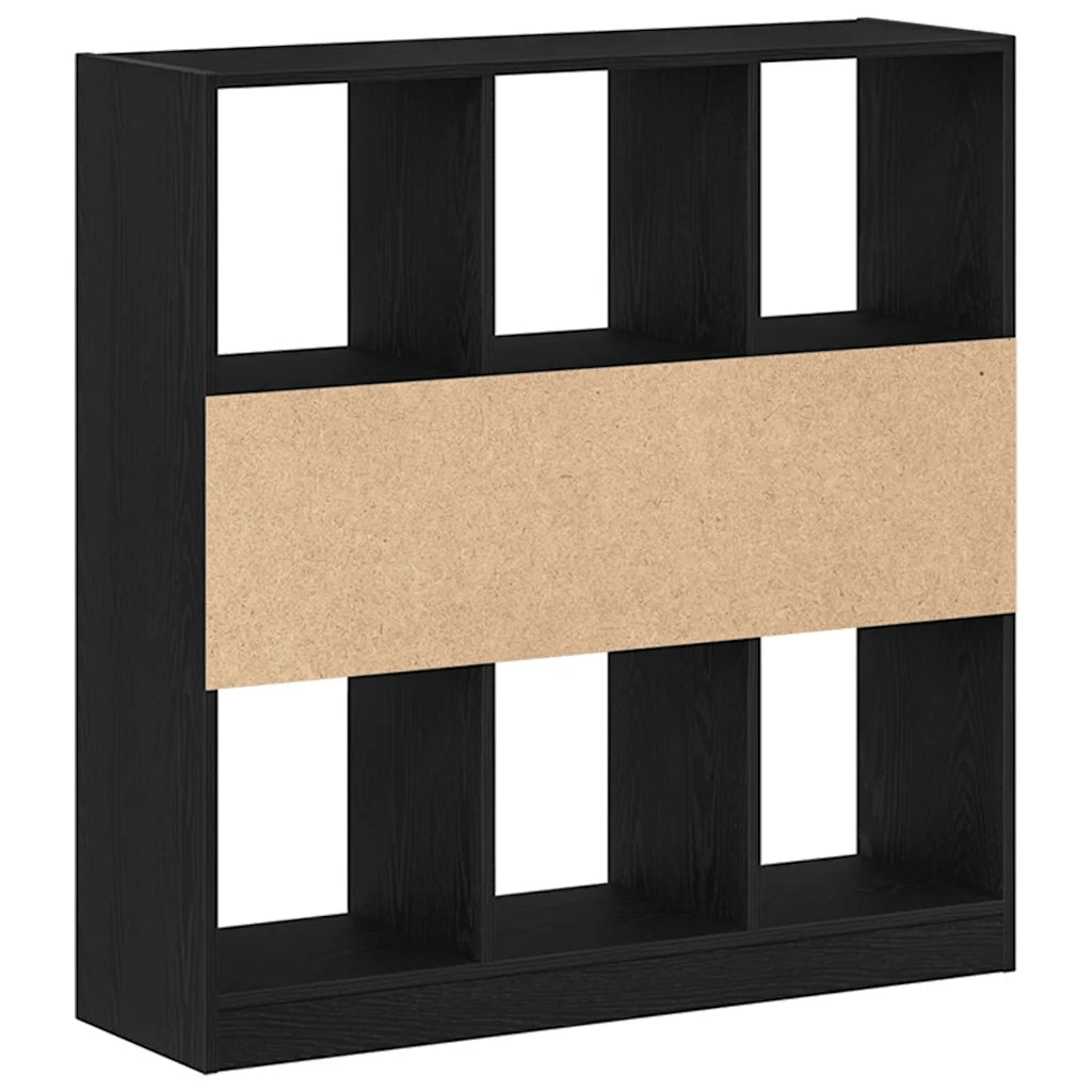 Libreria Rovere Nero 97,5x29,5x100 cm in Legno Multistrato