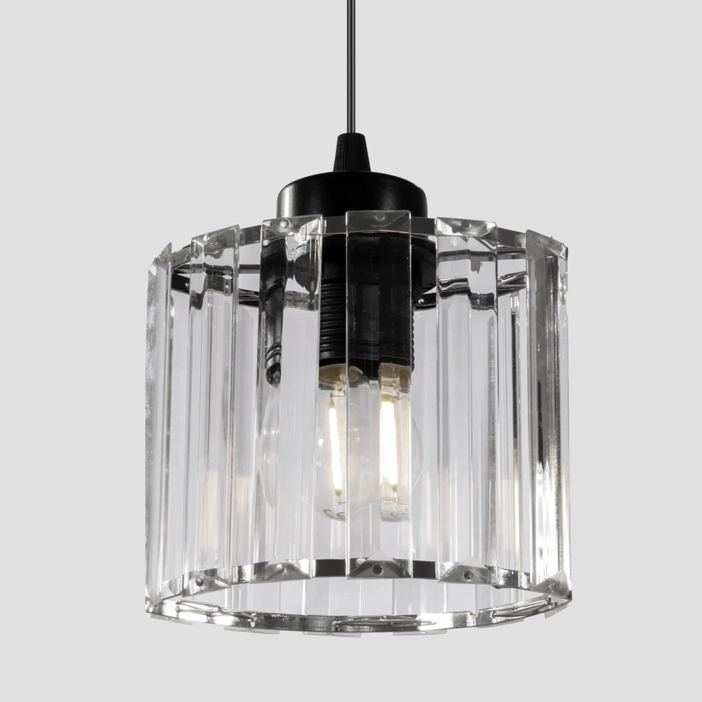 Lampada Da Soffitto Cristallo Black APP511-1CP