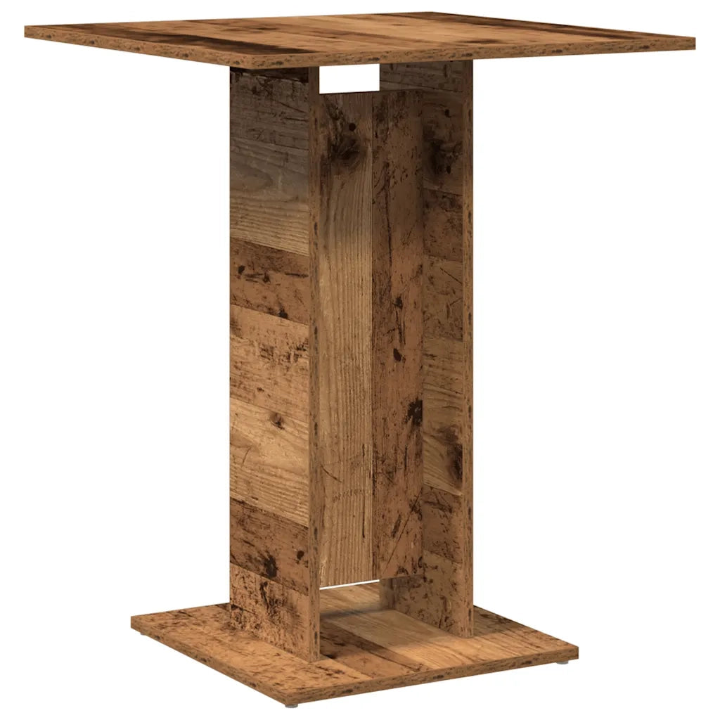 Tavolo da Bistrot Legno Antico 60x60x75 cm in Truciolato 856022