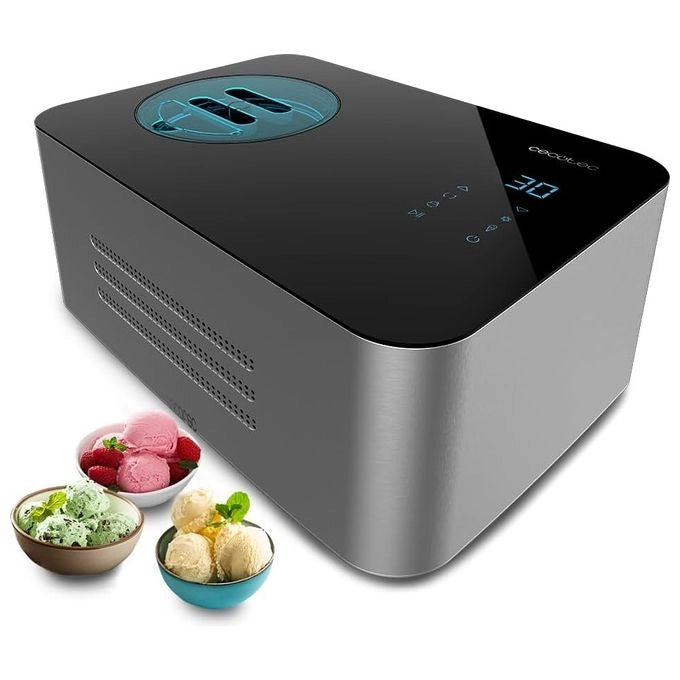 Cecotec Gelacy 1500 Touch Gelatiera con Compressore 1,5 L 150 W Display Touch Screen Finestra di Controllo colore Nero