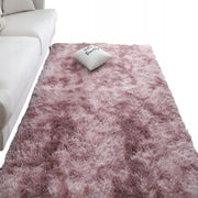 Tappeto rosa in peluche 220x160 cm