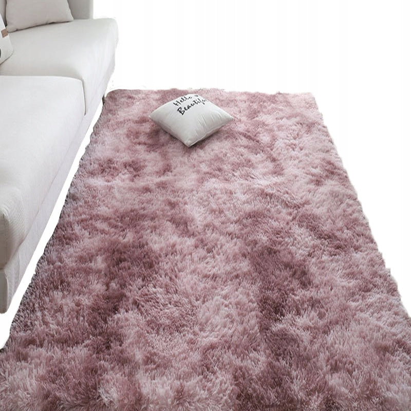 Tappeto rosa in peluche 220x160 cm