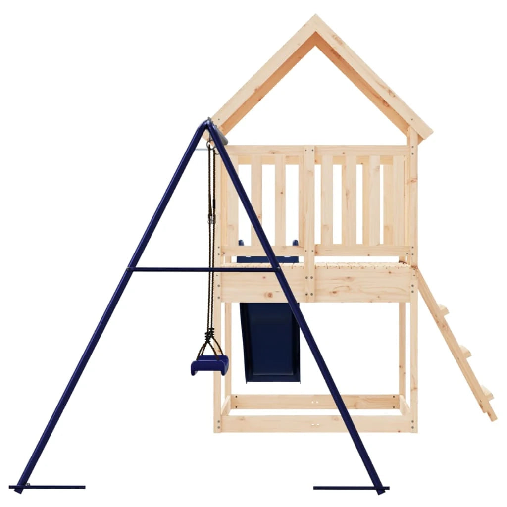 Area giochi esterna 494 x 235 x 228 cm in legno massello di pino 02_0004801
