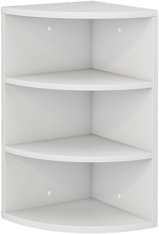 Libreria Fabienne, Bianco, 40 x 180 cm con 5 scomparti, adatto al montaggio a parete per una configurazione flessibile degli spazi